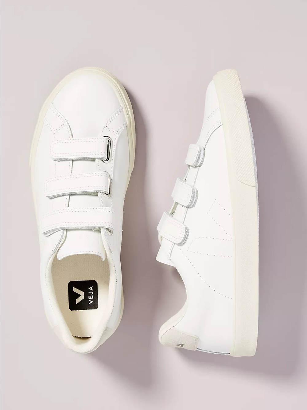 VEJA Esplar 3-Lock Velcro Leather Sneakers